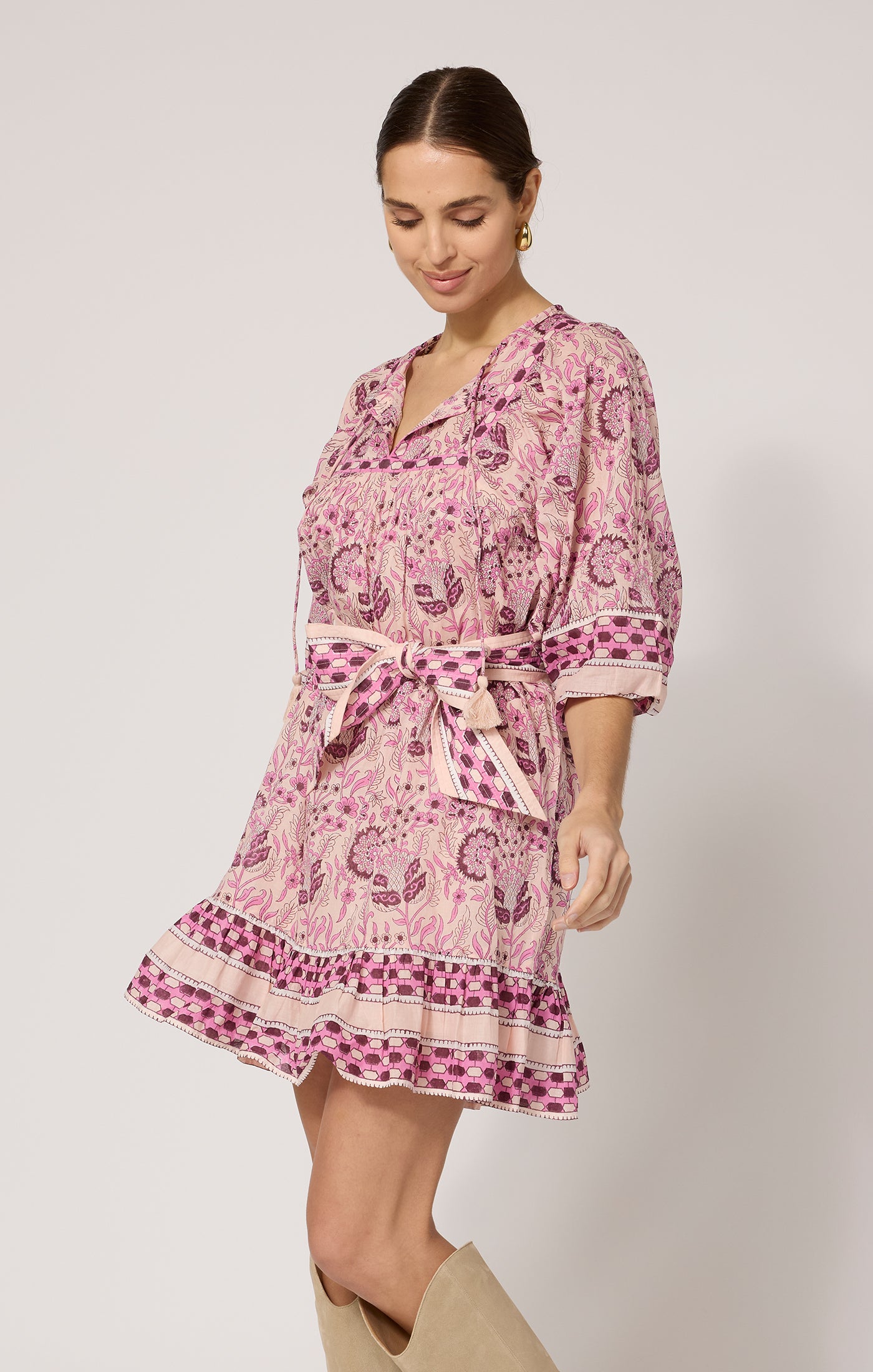cleobella luna mini dress CLEOBELLA Magdalena Mini Dress In Vintage Rose XS