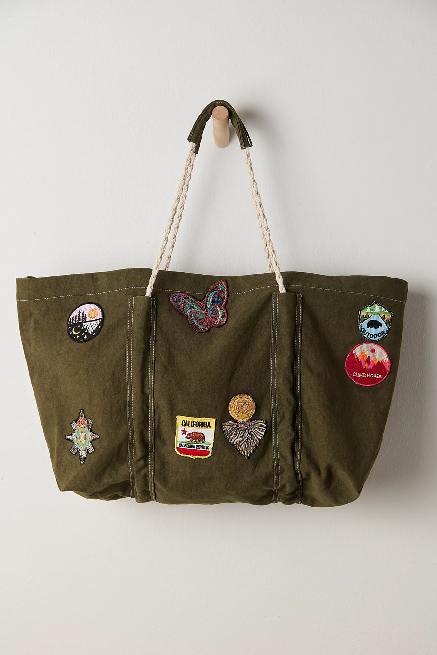 FREE PEOPLE Been There Badge Tote Bag