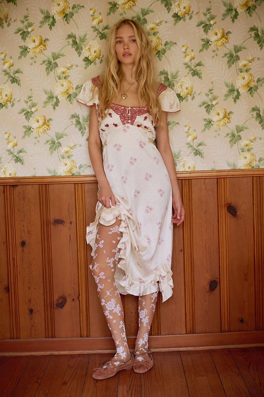 FREE PEOPLE Haven Midi Slip Embroidered Dress FREE PEOPLE Haven Midi Slip Embroidered Dress