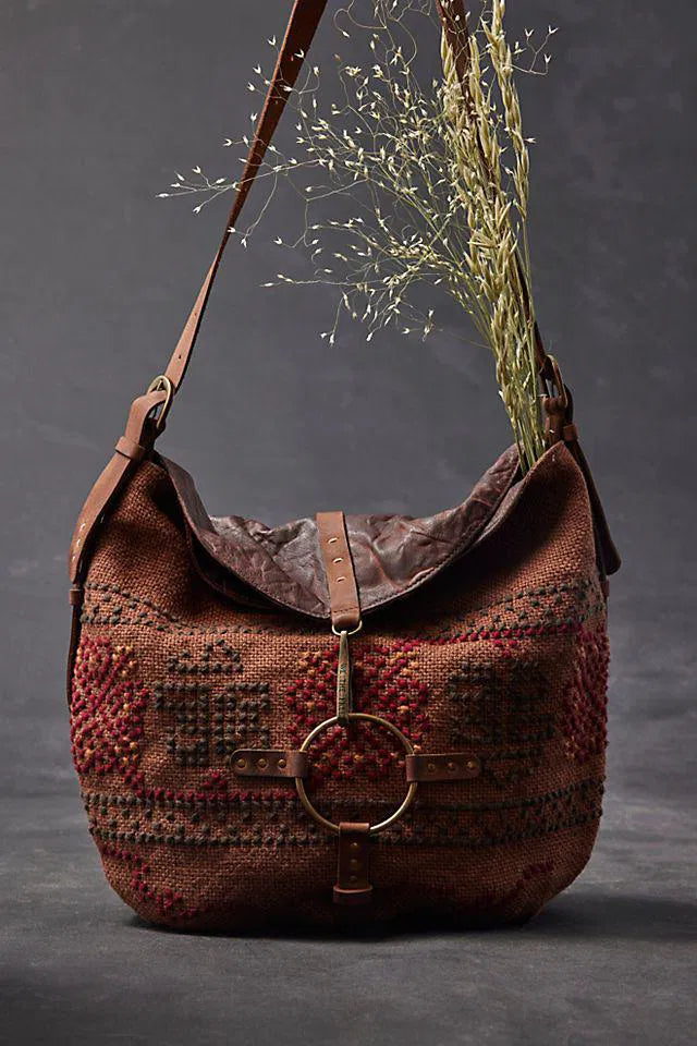 FREE PEOPLE We The Free Talia Shoulder Bag In Distressed Brown