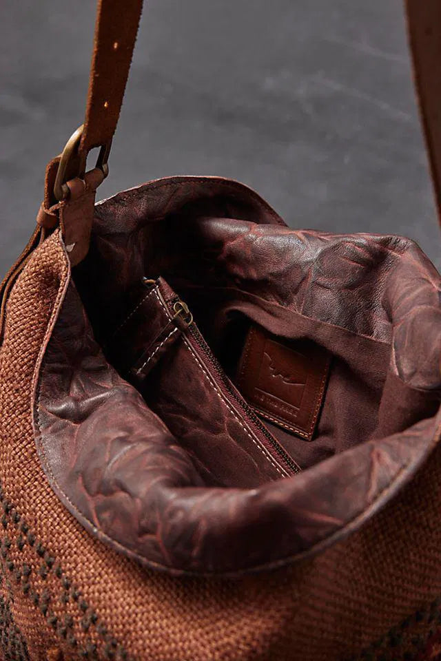 FREE PEOPLE We The Free Talia Shoulder Bag In Distressed Brown
