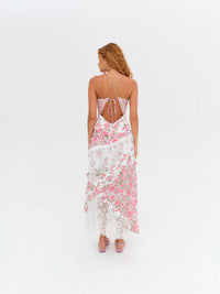 FOR LOVE & LEMONS Rosalyn Maxi Floral Dress in Pink – Lusso Di Luna Boutique