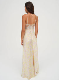 chinese dress ladies FOR LOVE & LEMONS Amora Maxi Floral Dress – Lusso Di Luna Boutique