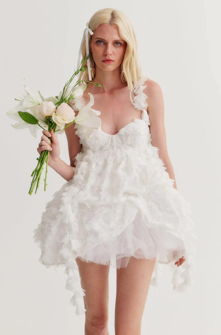 for love and lemons victorian tulle mini dress For Love and Lemons Golden Garden Tulle Mini Dress Size Small LA Style Inspo