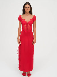 casey maxi dress in purple for love & lemons For Love & Lemons Casey Maxi Dress in Purple