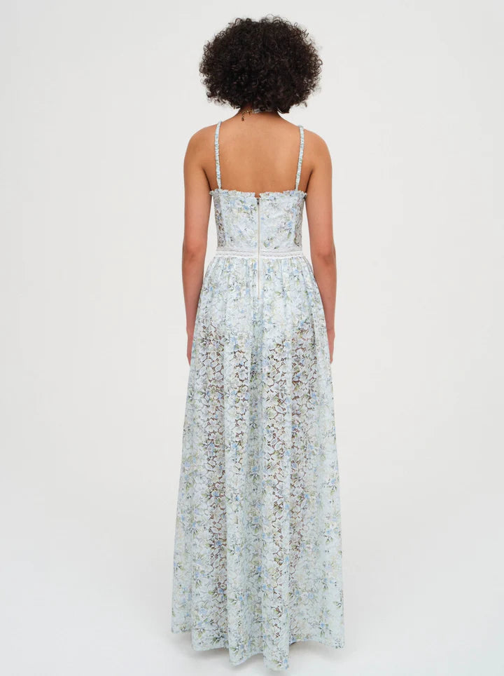 FOR LOVE & LEMONS Cecelia Lace Maxi Floral Dress