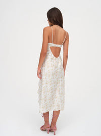 knee length dresses for ladies For Love & Lemons Billie Pointelle Midi Dress – Shop at the Mix main image 0