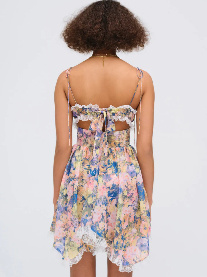 FOR LOVE & LEMONS Elea Asymmetrical Mini Dress – Lusso Di Luna Boutique