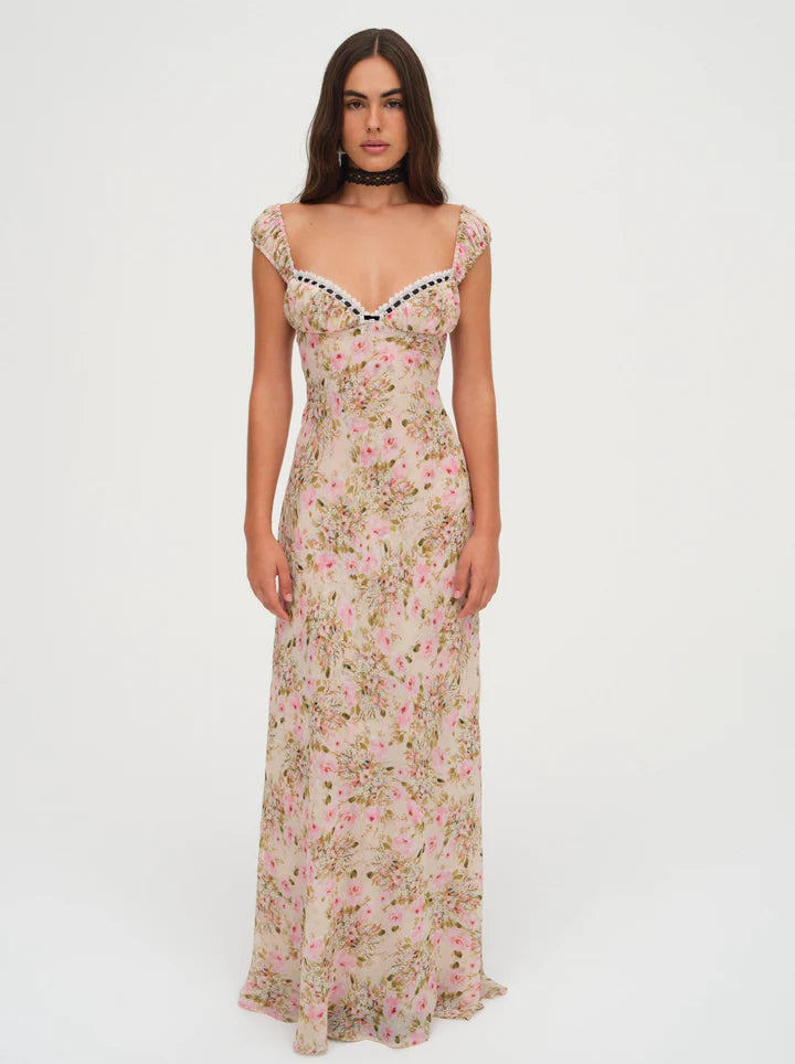FOR LOVE & LEMONS Emmaline Maxi Floral Dress – Lusso Di Luna Boutique