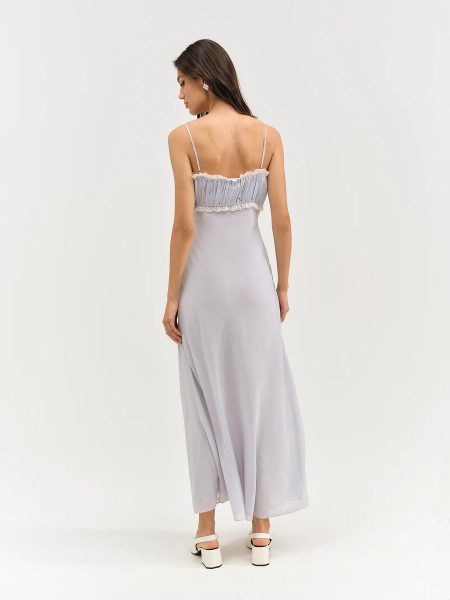 for love and lemons blue slip dress For Love & Lemons