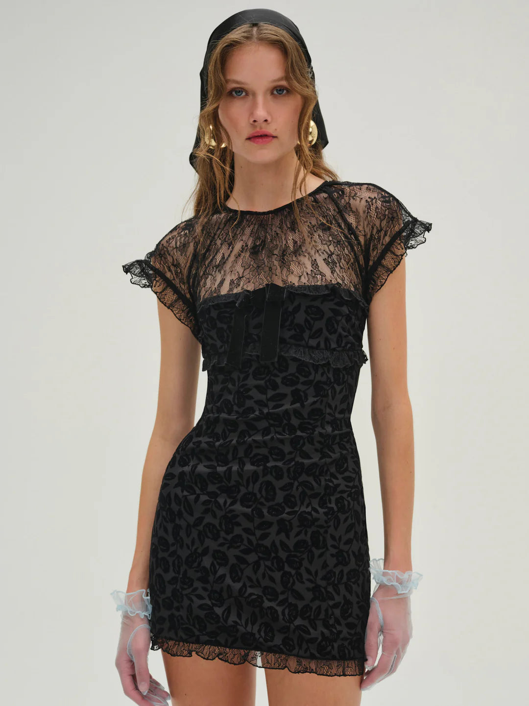 FOR LOVE & LEMONS Midnight Velvet Mini Dress In Black – Lusso Di Luna Boutique
