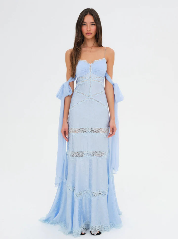 FOR LOVE & LEMONS Rita Maxi Lace Gown