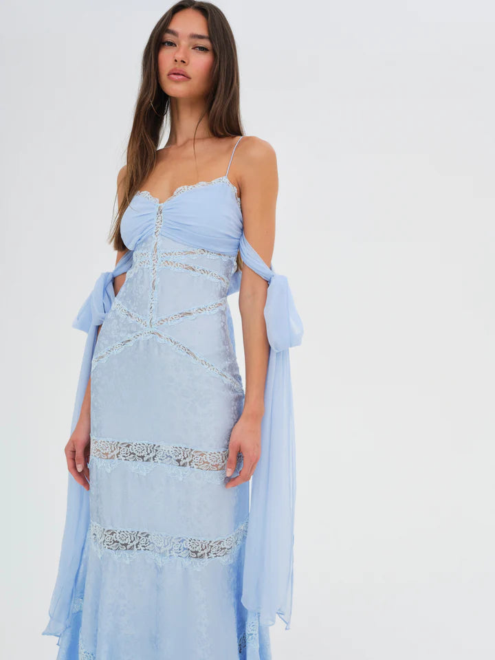 FOR LOVE & LEMONS Rita Maxi Lace Gown