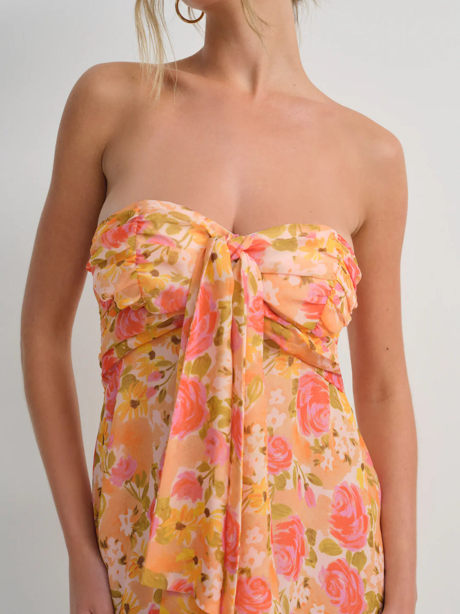 for love and lemons teagan mini dress FOR LOVE & LEMONS Teagan Mini Dress In Yellow