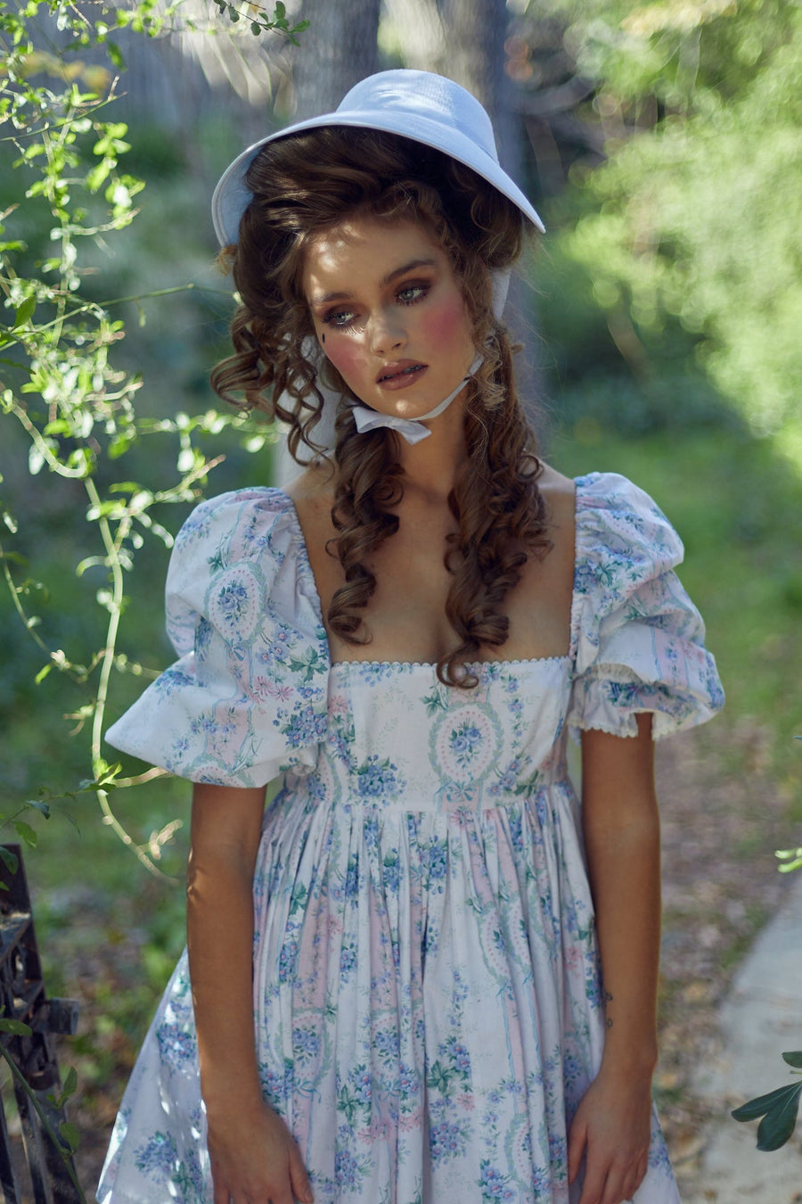 SELKIE La Belle Etoile French Puff Midi Dress