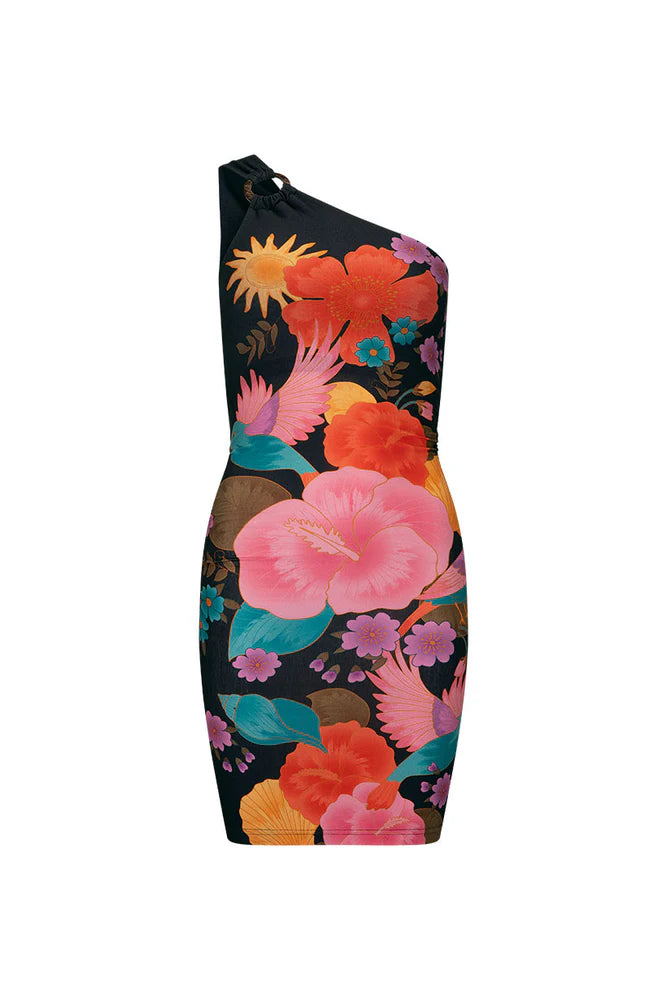 SPELL Beach Bar Mini Dress In After Dark SPELL Beach Bar Mini Dress In After Dark