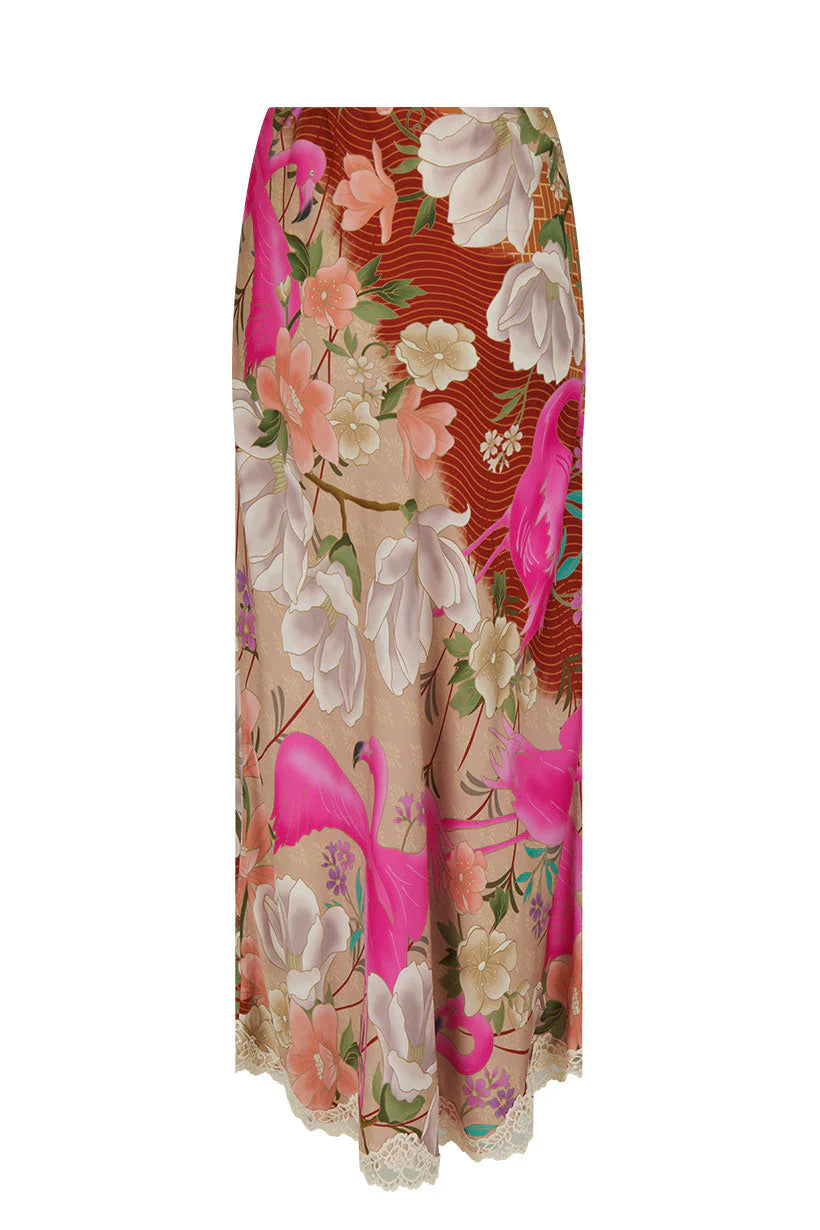 SPELL Floridian Lace Bias Skirt