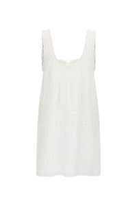 Spell Maiden Lace Mini Dress Antique White, M