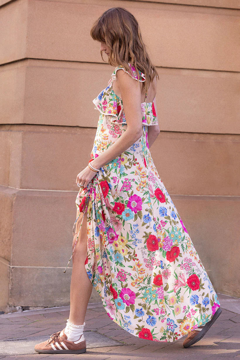 spell floral maxi dress Spell Valley of the Dolls Strappy Gown S