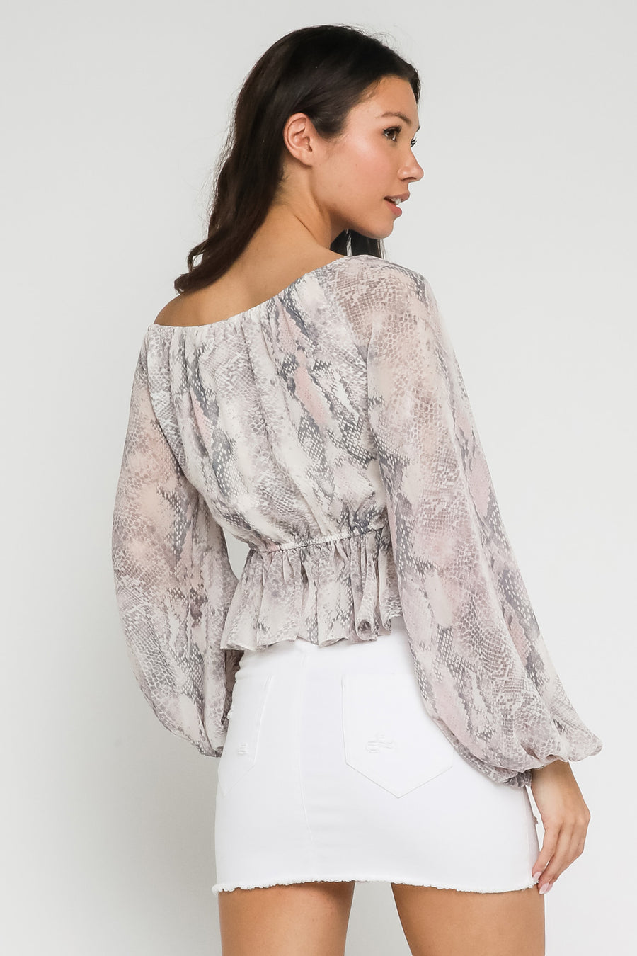 OLIVACEOUS Nearly Famous Off The Shoulder Top