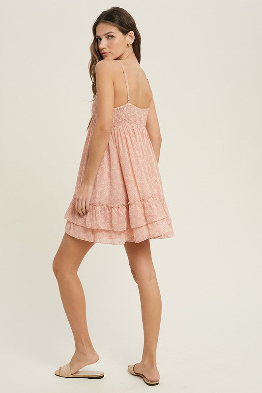 WISHLIST Ready For Romance Floral Cami Mini Dress